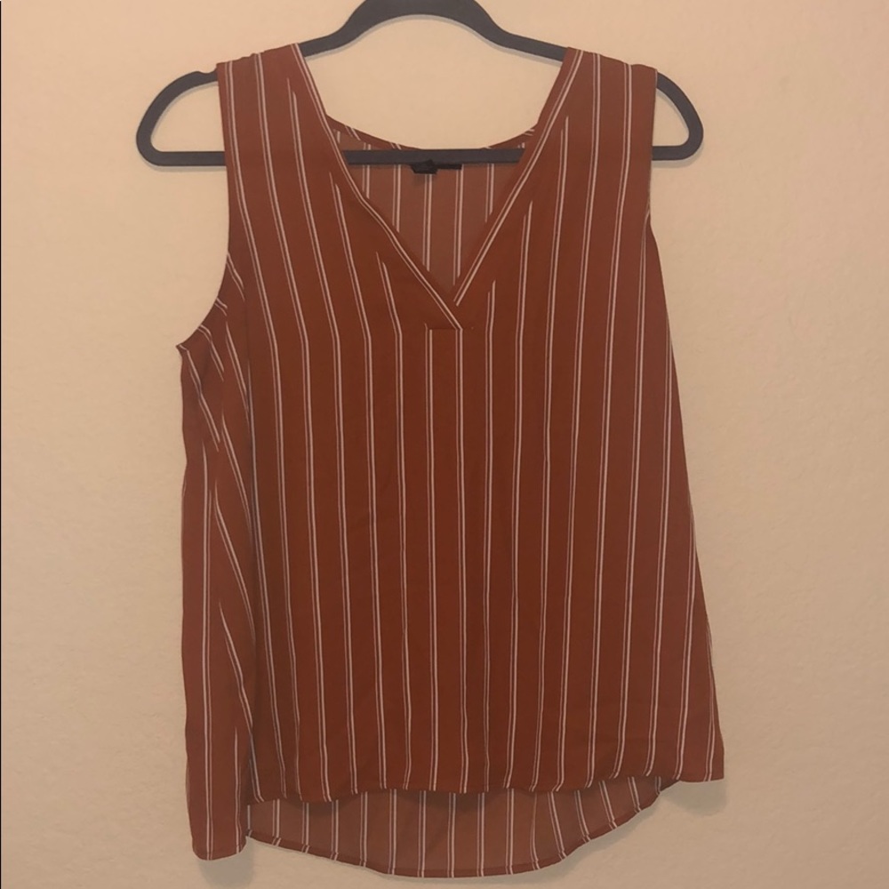 Striped work blouse